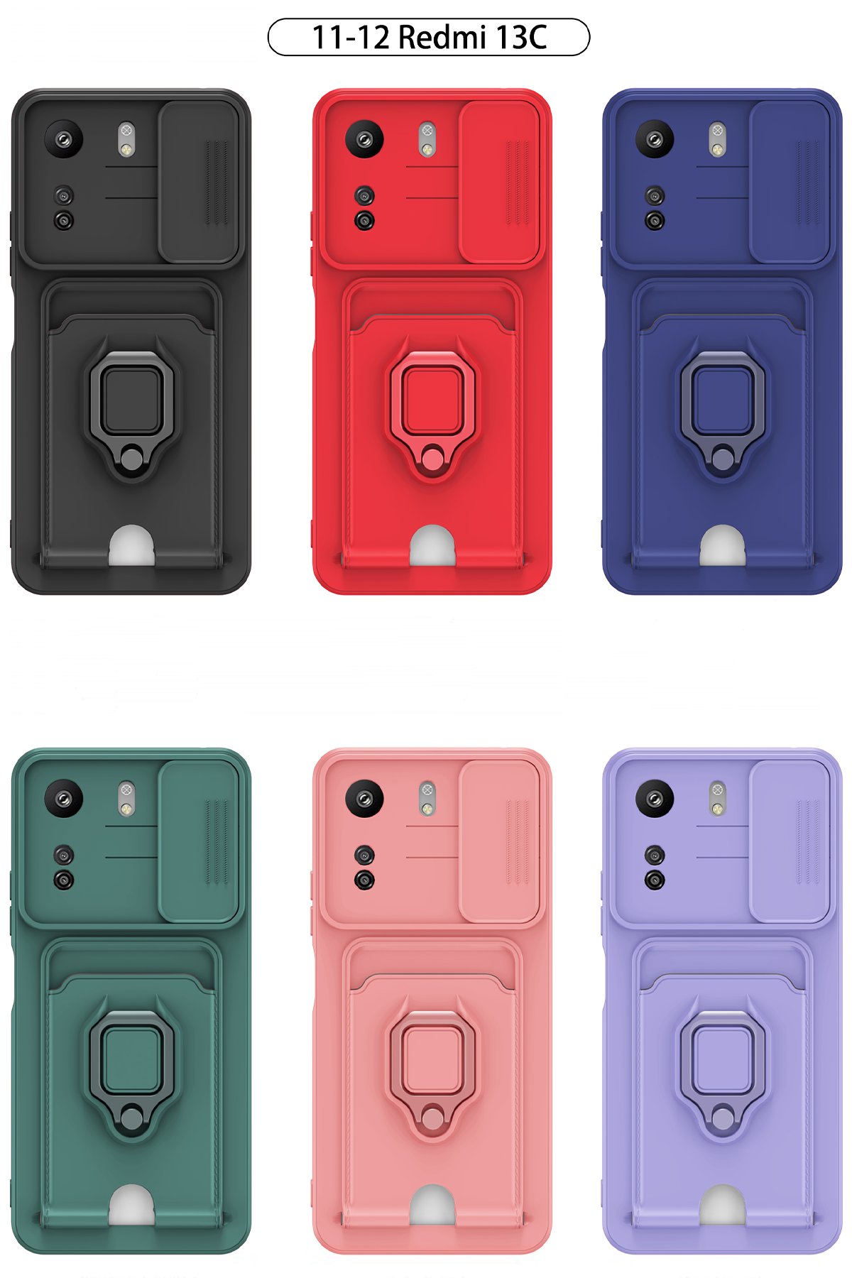 Newface Xiaomi Poco C65 Kılıf Ozzi Kapak - Siyah