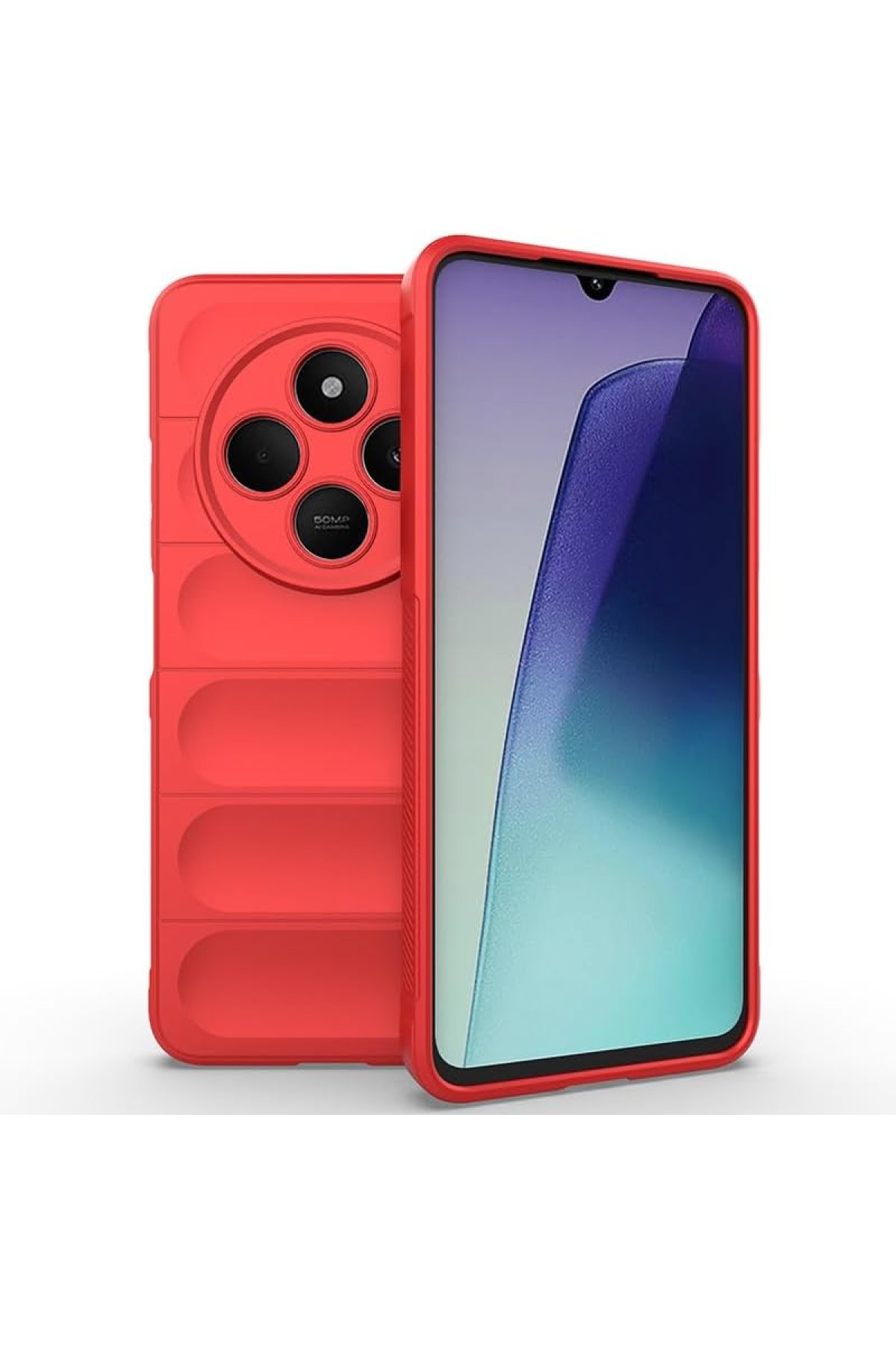 Newface Xiaomi Redmi 14C Kılıf Aras Deri Kapak - Kırmızı