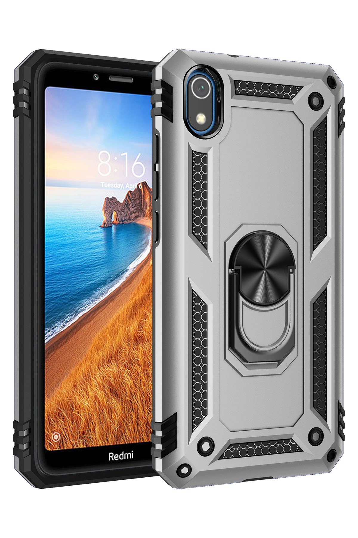 Newface Xiaomi Redmi 7A Kılıf Lüx Şeffaf Silikon