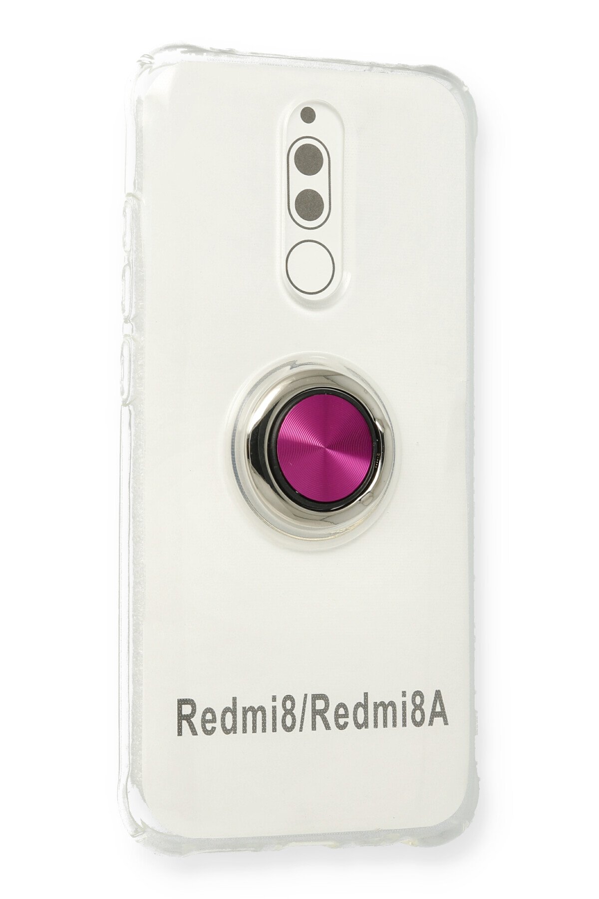 Newface Xiaomi Redmi 8 Kılıf Gros Yüzüklü Silikon - Pembe