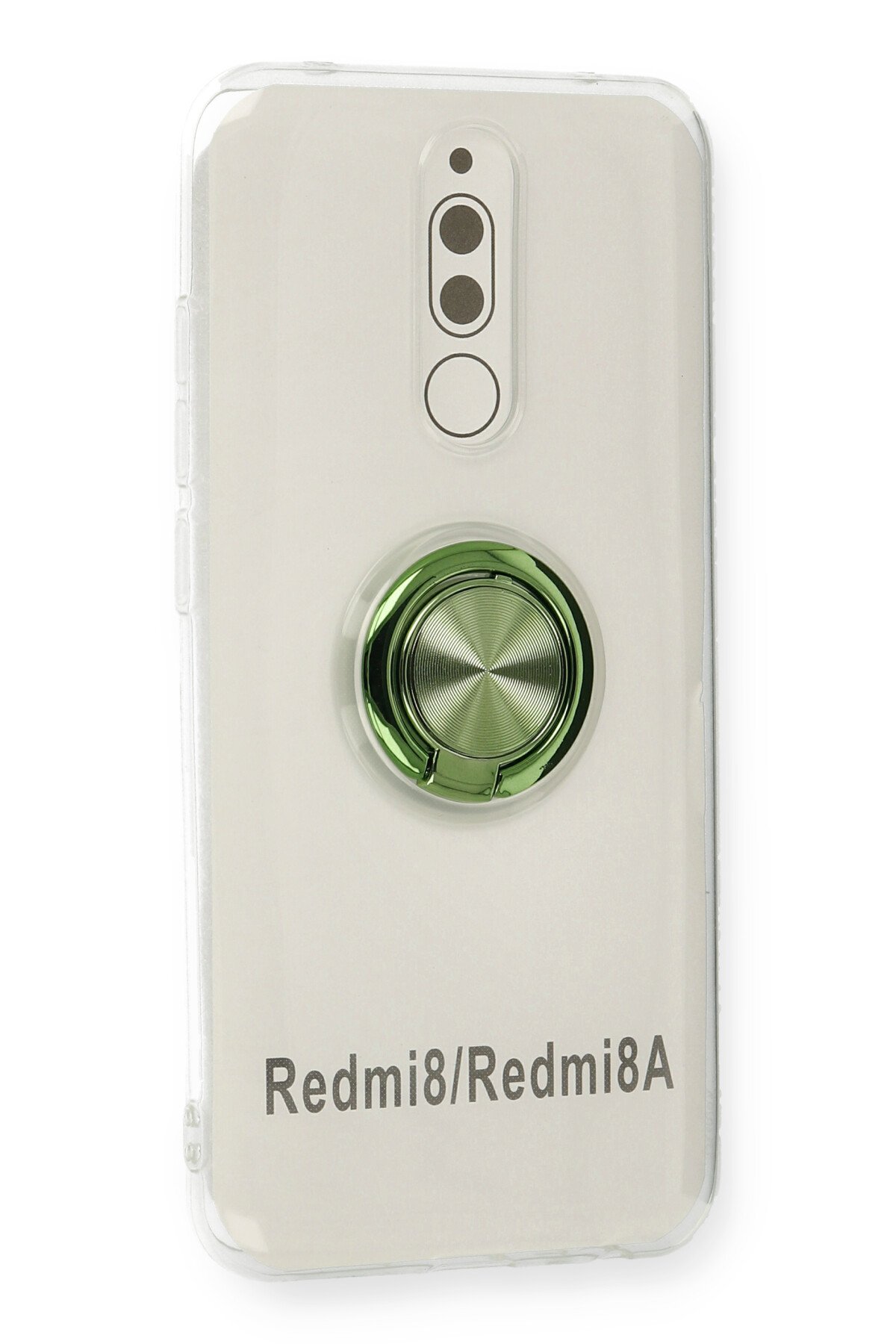 Newface Xiaomi Redmi 8 Kılıf Gros Yüzüklü Silikon - Yeşil