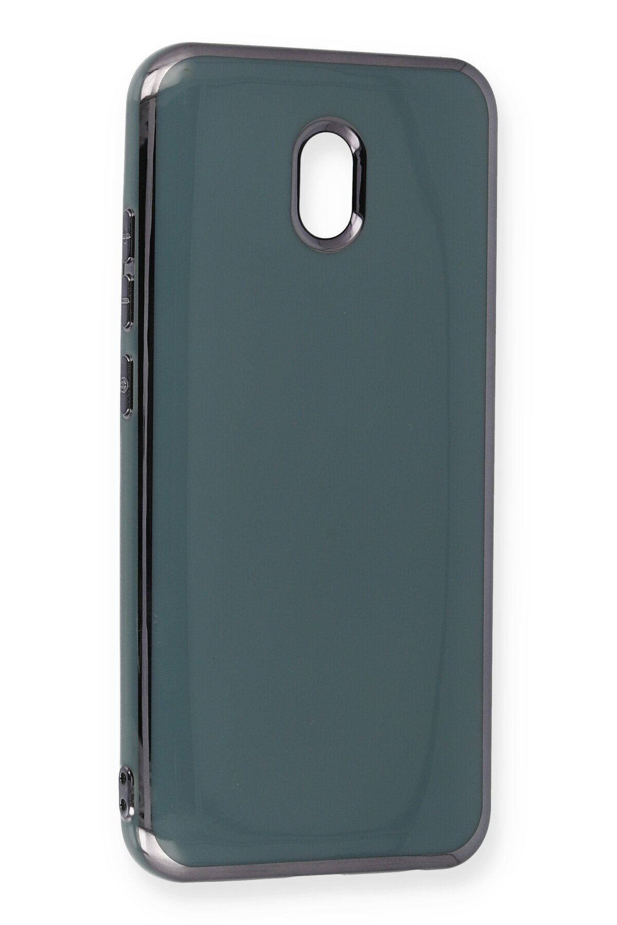 Newface Xiaomi Redmi 8A Kılıf Ottoman Kumaş Silikon - Turuncu Örgü