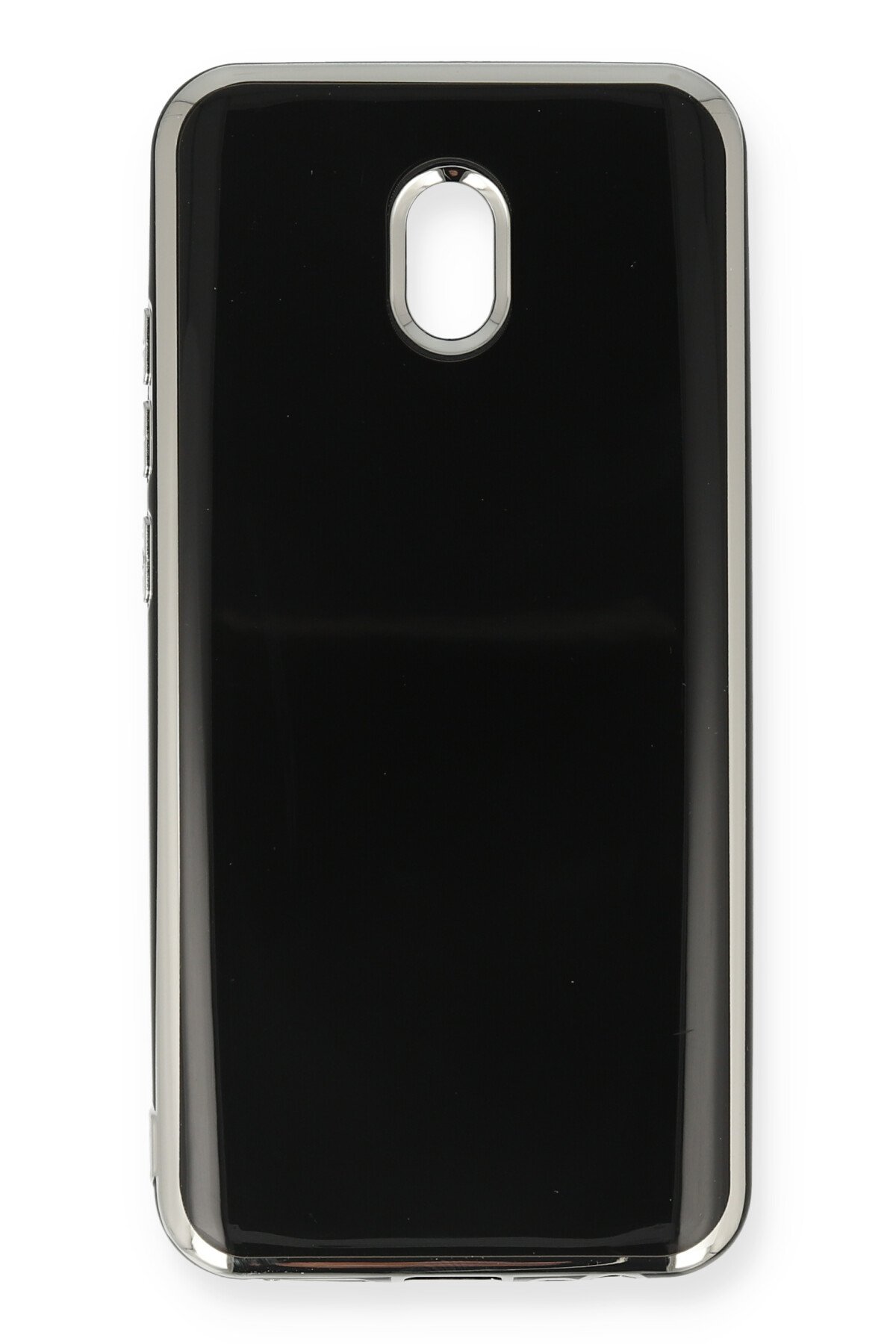 Newface Xiaomi Redmi 8A Kılıf Ottoman Kumaş Silikon - Mavi Örgü