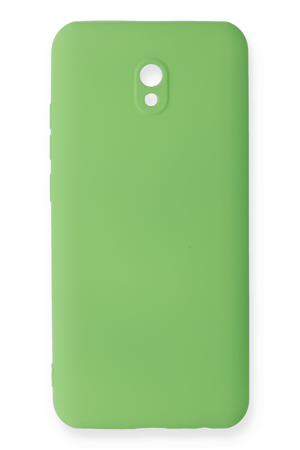 Newface Xiaomi Redmi 8A Kılıf Ottoman Kumaş Silikon - Turuncu Örgü