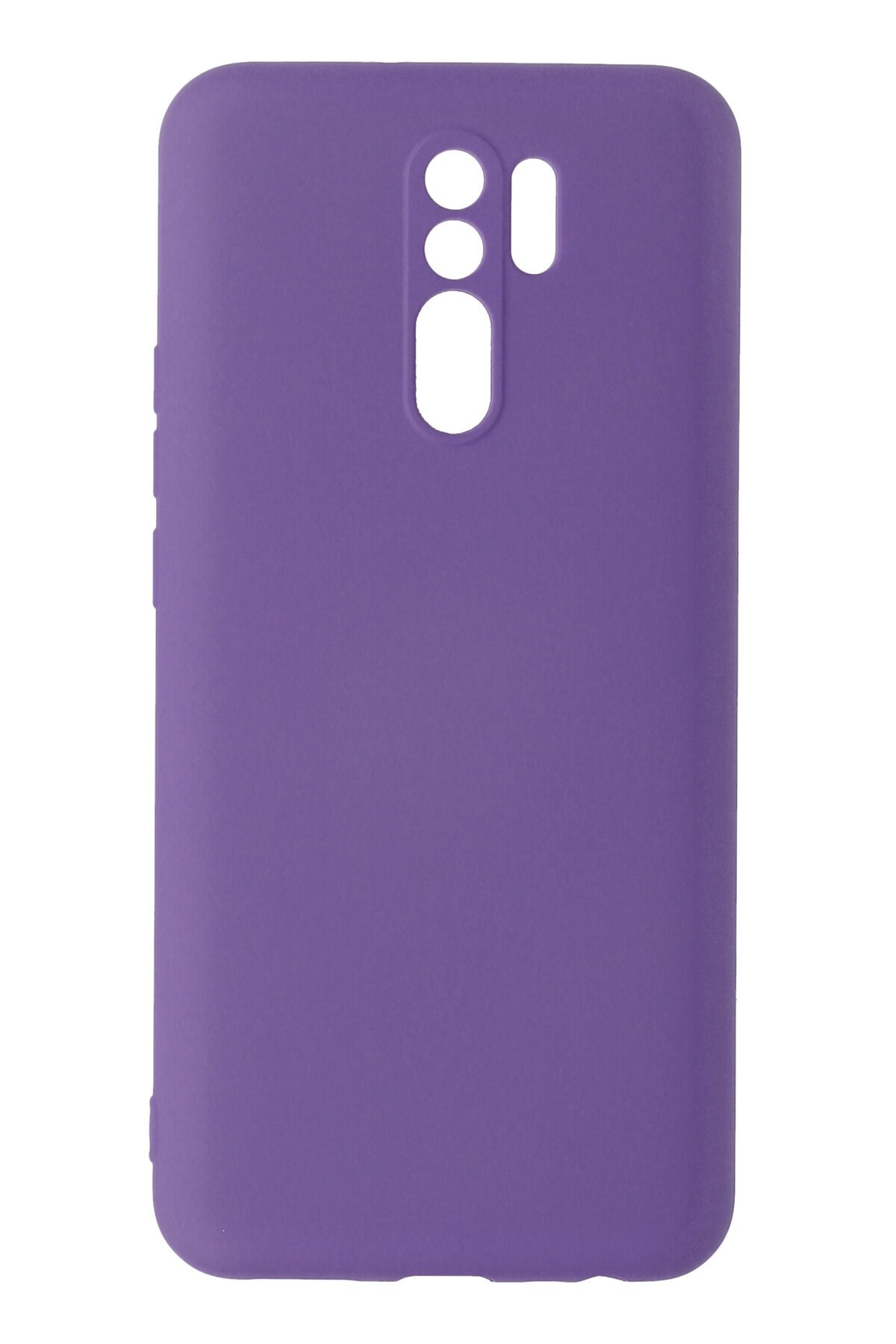Newface Xiaomi Redmi 9 Kılıf Palm Buzlu Kamera Sürgülü Silikon - Lila