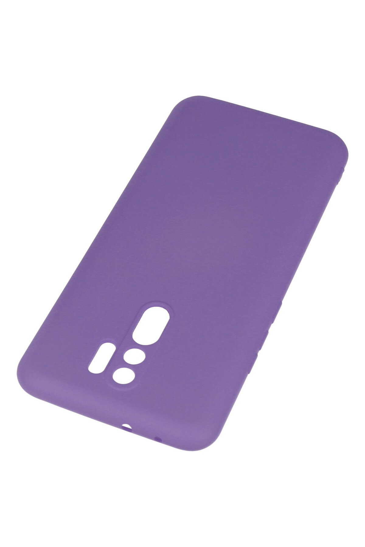 Newface Xiaomi Redmi 9 Kılıf Palm Buzlu Kamera Sürgülü Silikon - Lila