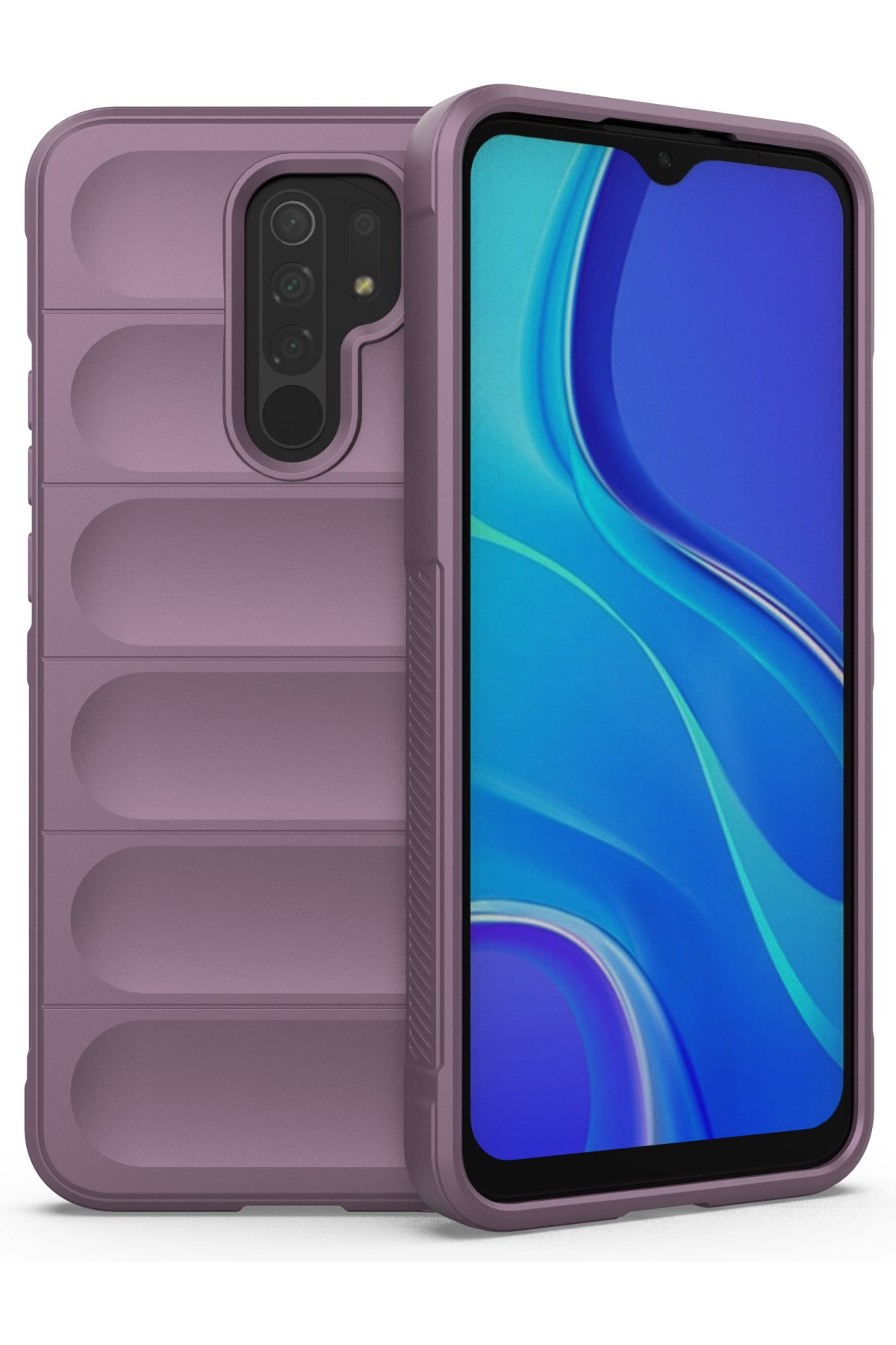 Newface Xiaomi Redmi 9 Kılıf Platin Silikon - Lila