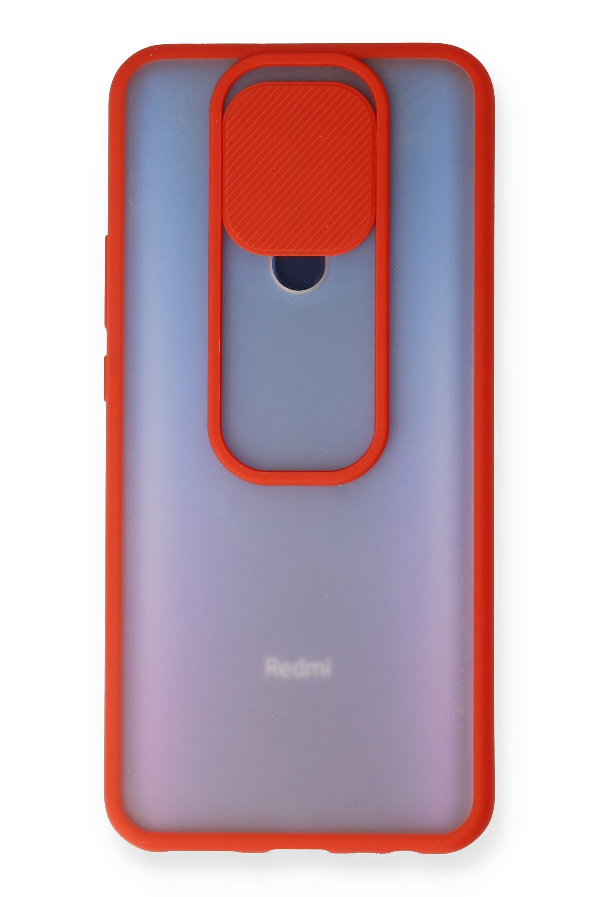 Newface Xiaomi Redmi 9 Kılıf Palm Buzlu Kamera Sürgülü Silikon - Sarı