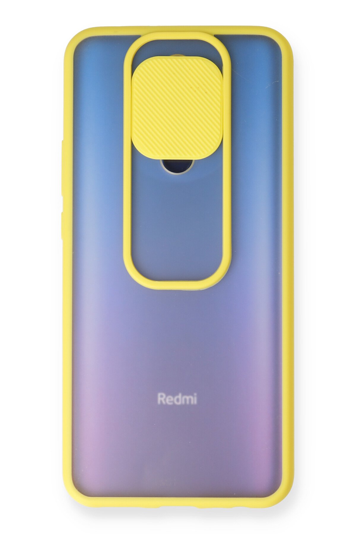 Newface Xiaomi Redmi 9 Kılıf Palm Buzlu Kamera Sürgülü Silikon - Pembe