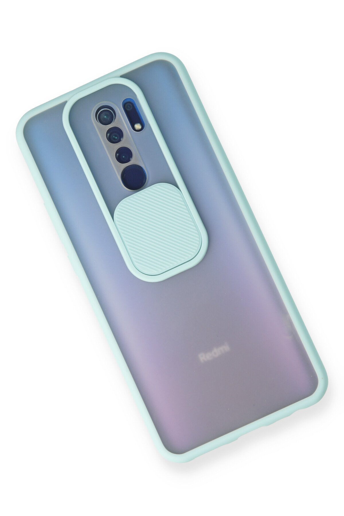 Newface Xiaomi Redmi 9 Kılıf Nano içi Kadife  Silikon - Gri