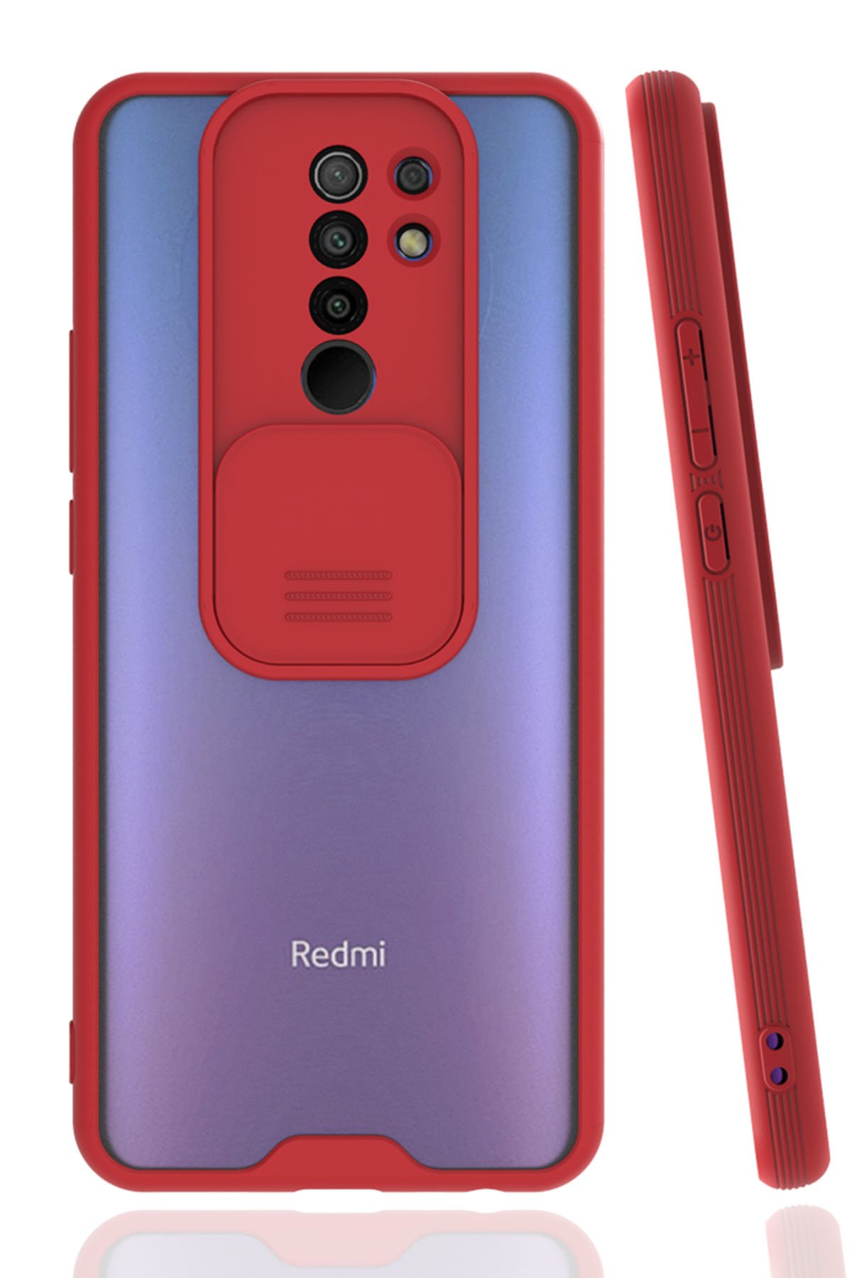 Newface Xiaomi Redmi 9 Kılıf Nano içi Kadife  Silikon - Sarı