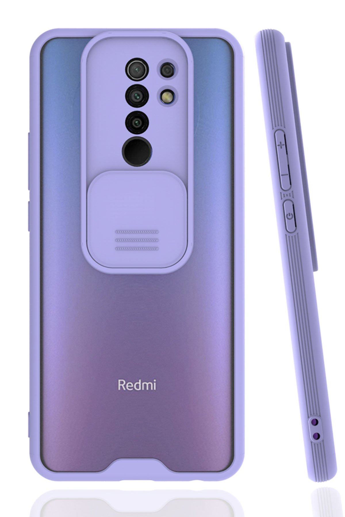 Newface Xiaomi Redmi 9 Kılıf Focus Karbon Silikon - Siyah