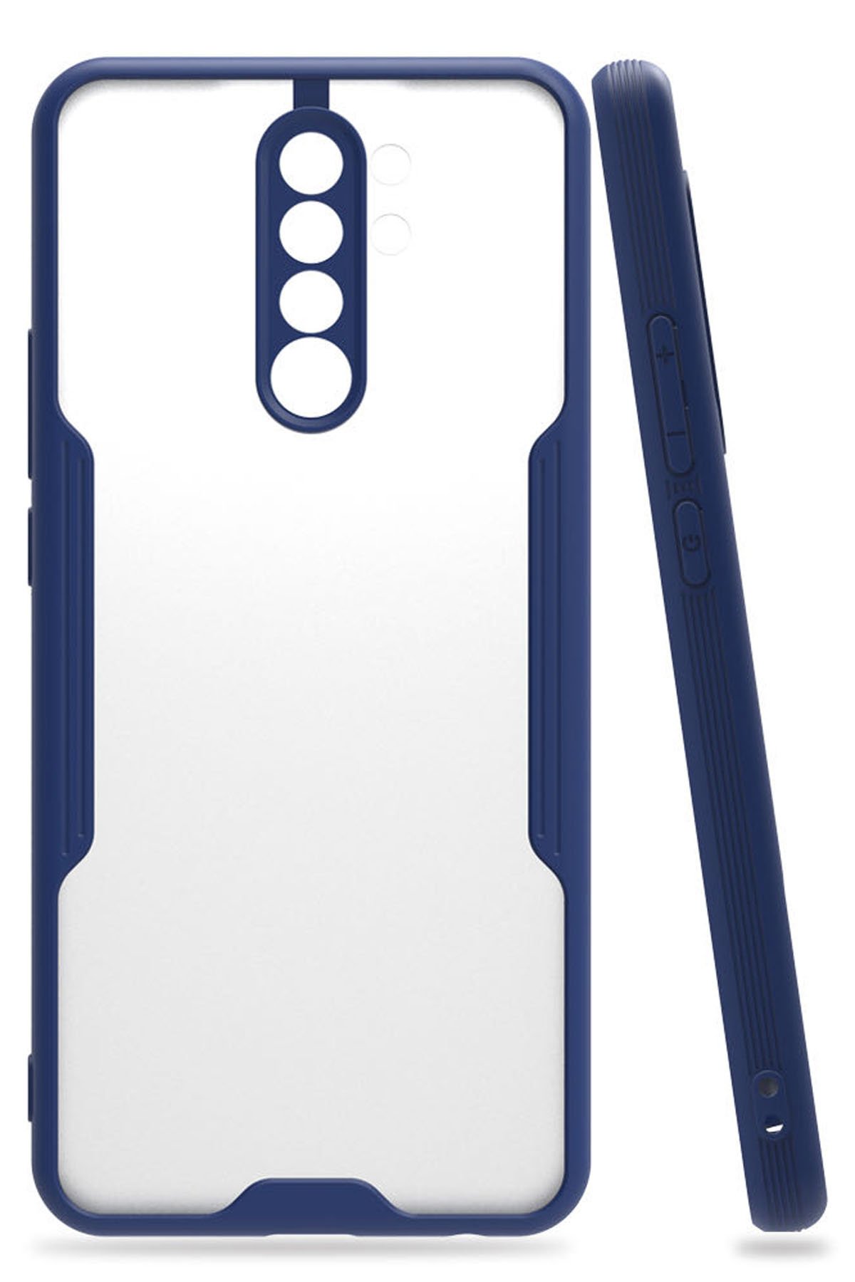 Newface Xiaomi Redmi 9 Kılıf Platin Silikon - Kırmızı