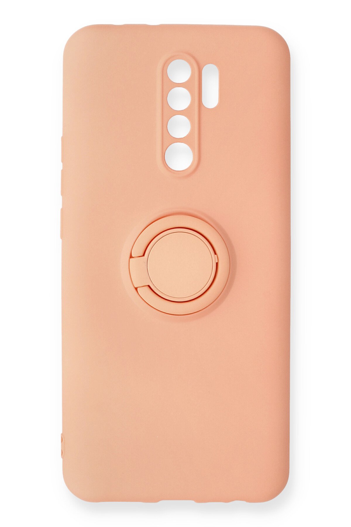Newface Xiaomi Redmi 9 Kılıf Nano içi Kadife Silikon - Turuncu