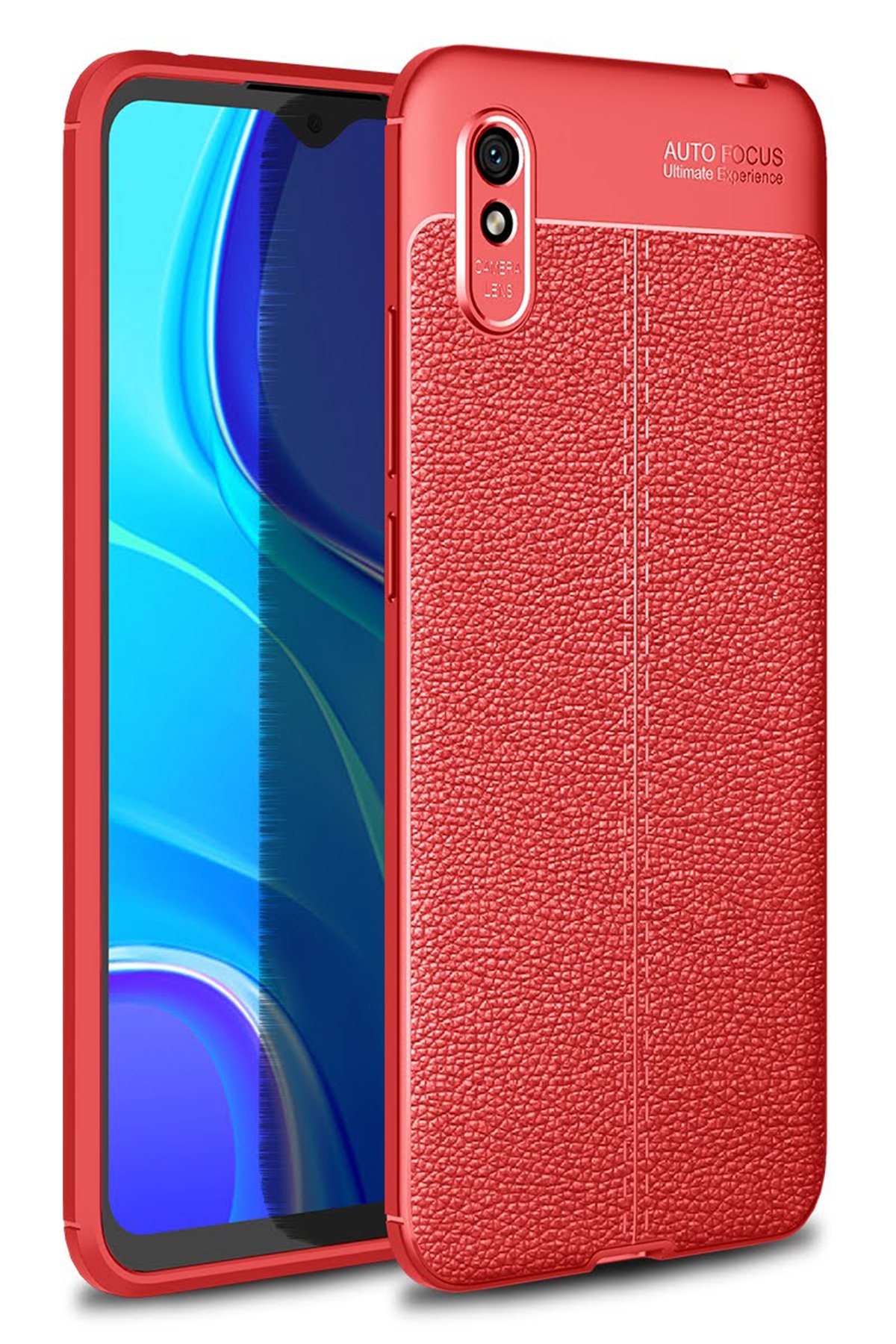 Newface Xiaomi Redmi 9A Kılıf Auto Focus Karbon Kapak - Siyah