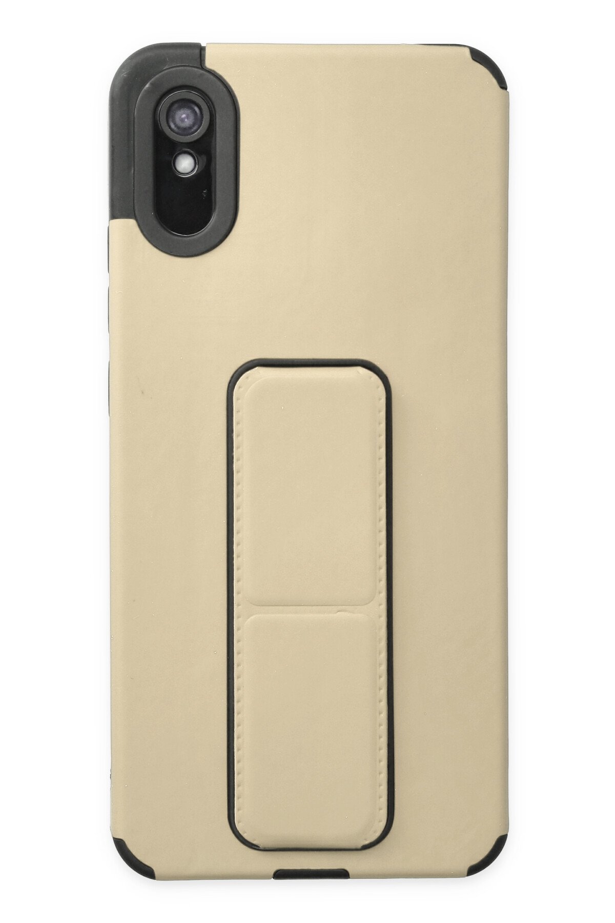 Newface Xiaomi Redmi 9A Kılıf Montreal Yüzüklü Silikon Kapak - Siyah