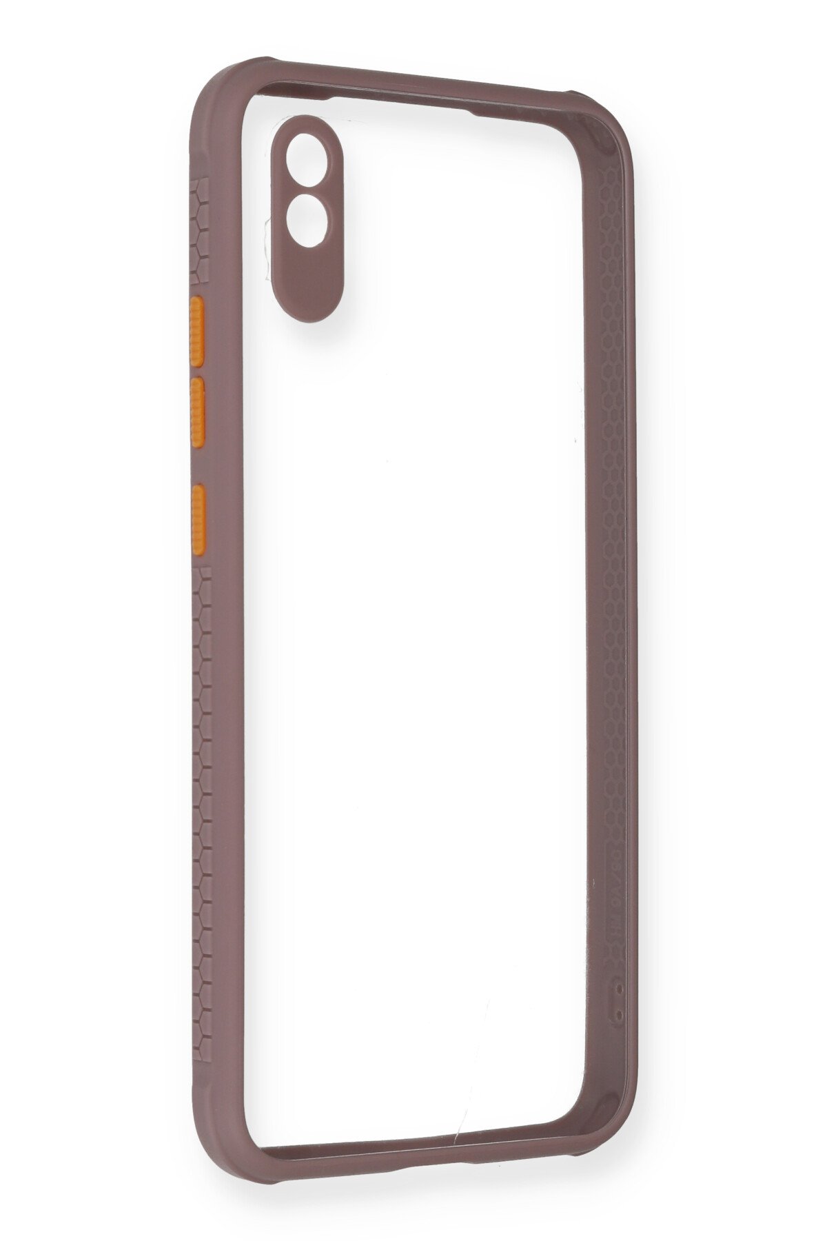 Newface Xiaomi Redmi 9A Kılıf Mega Standlı Silikon - Gold