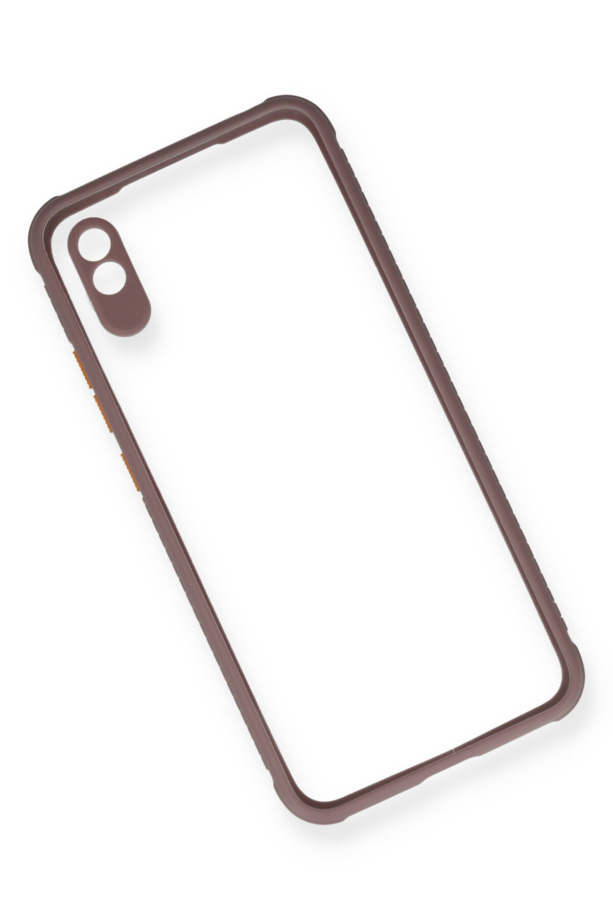 Newface Xiaomi Redmi 9A Kılıf Mega Standlı Silikon - Gold