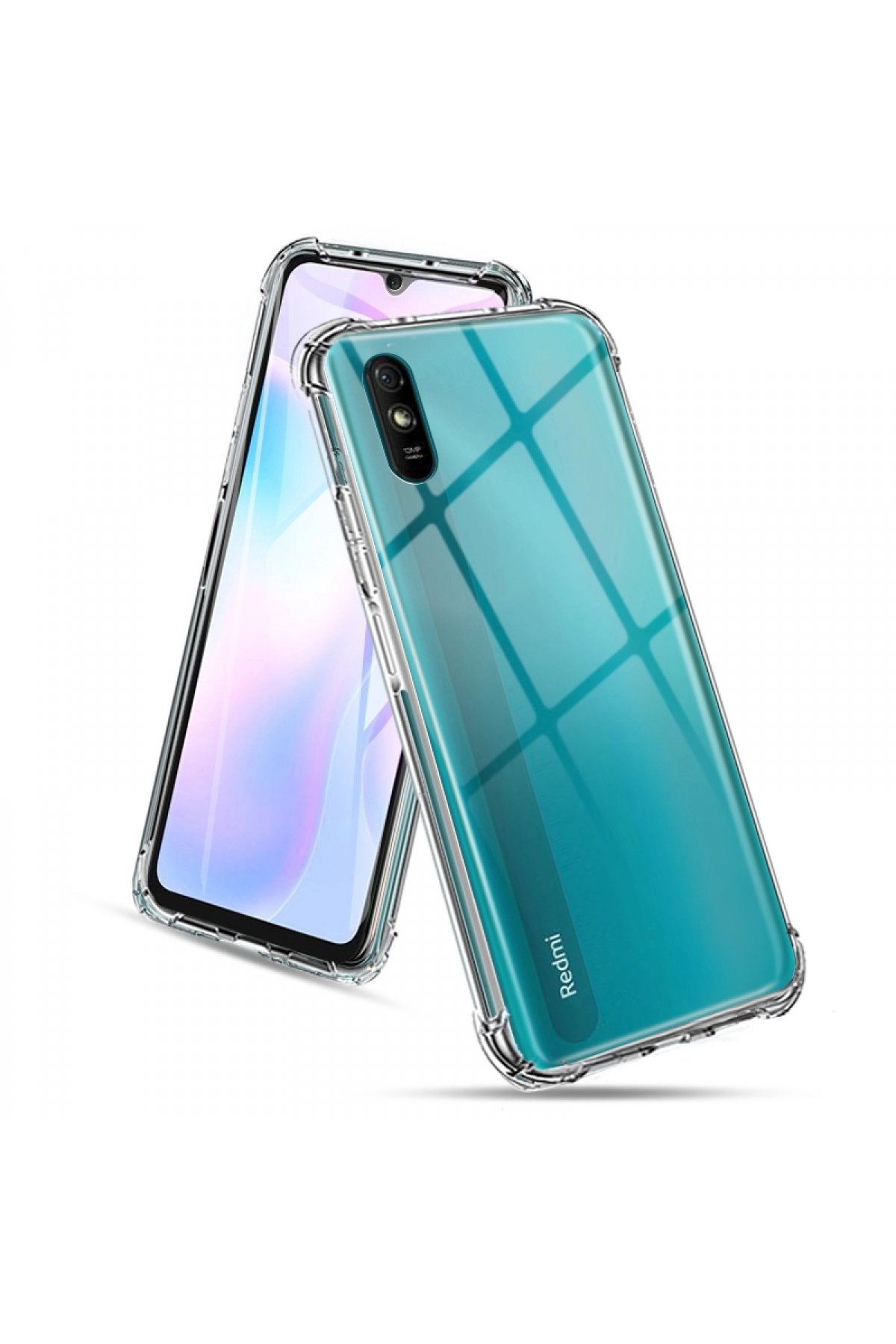 Newface Xiaomi Redmi 9A Kılıf Montreal Yüzüklü Silikon Kapak - Lacivert