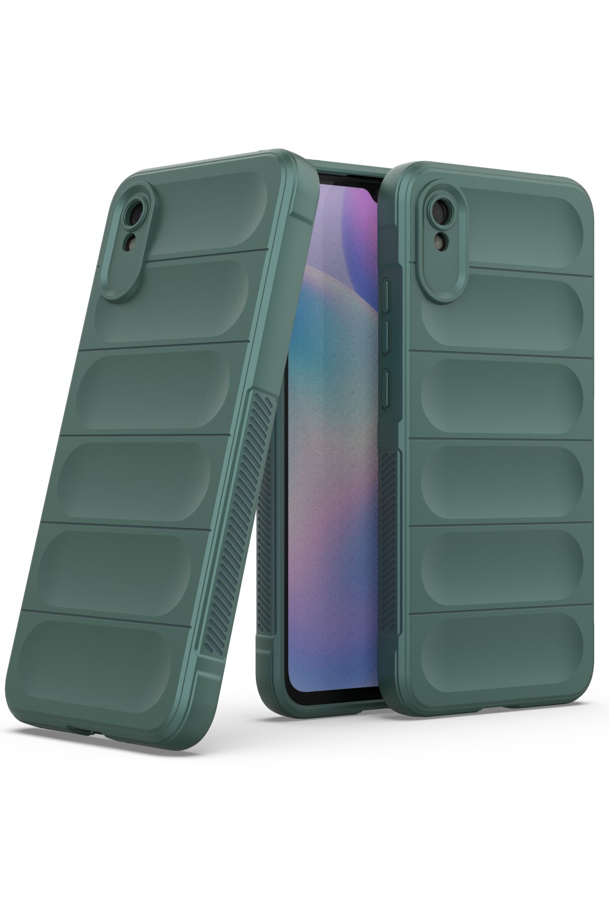 Newface Xiaomi Redmi 9A Kılıf Sofya Yüzüklü Silikon Kapak - Gold