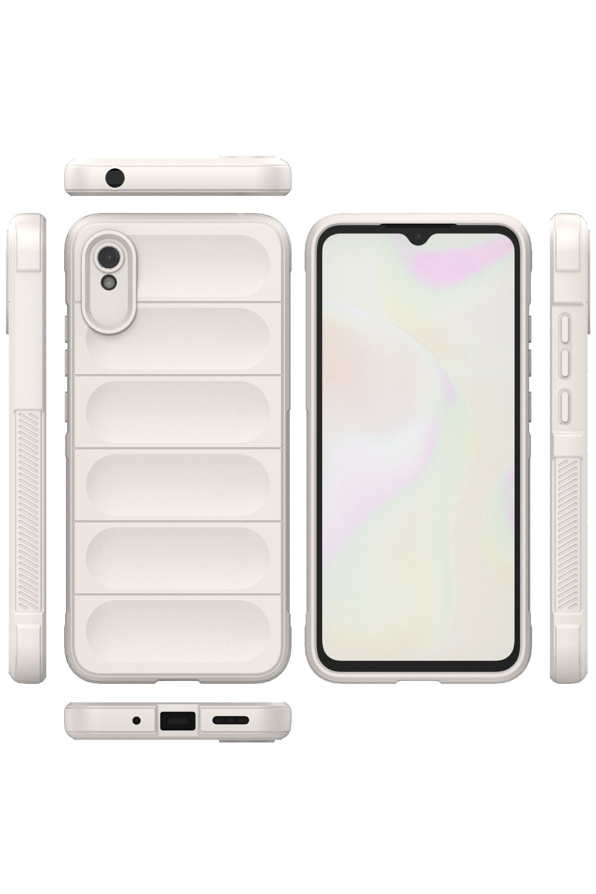 Newface Xiaomi Redmi 9A Kılıf Nano içi Kadife Silikon - Sarı