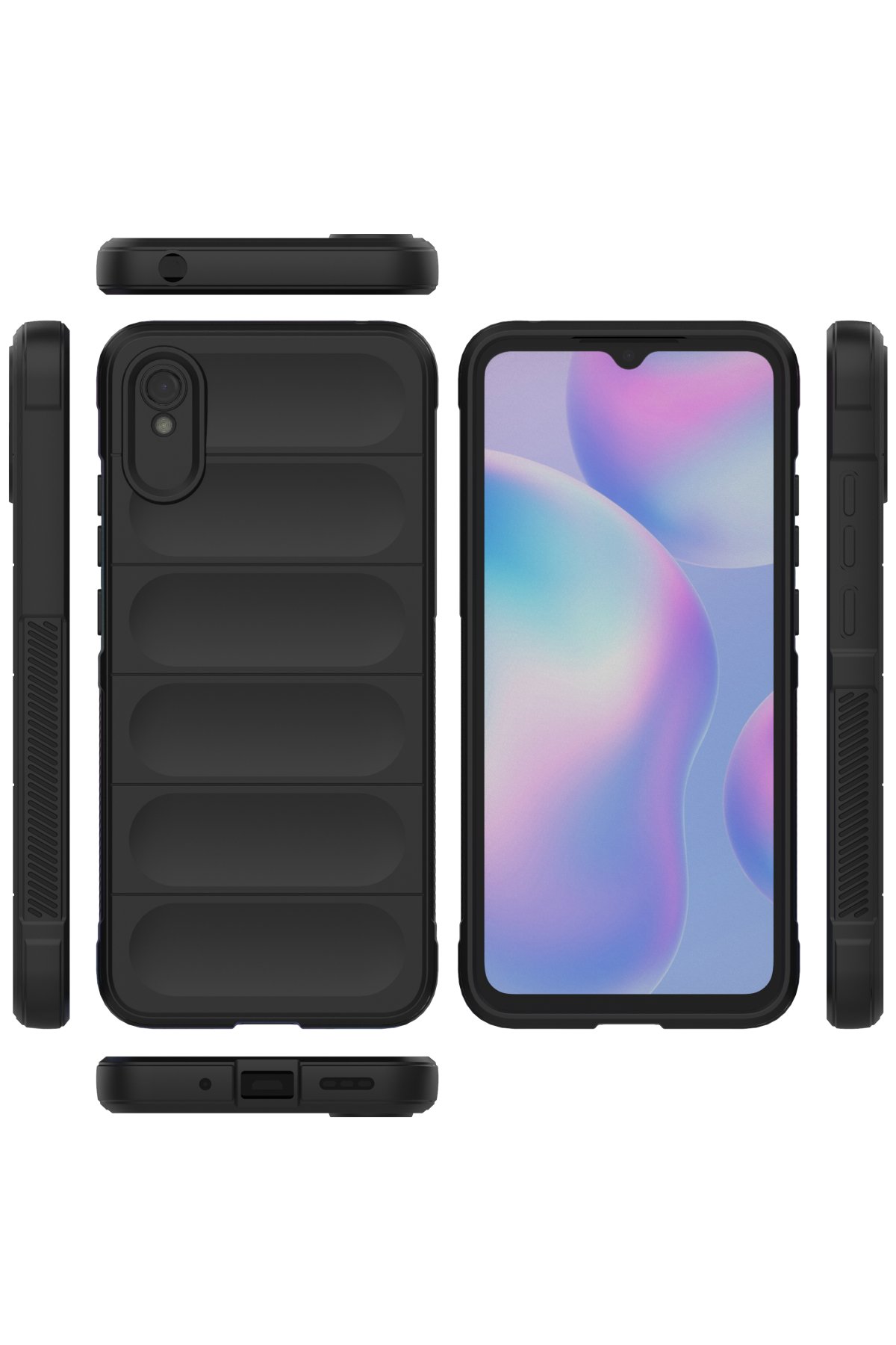 Newface Xiaomi Redmi 9A Kılıf Nano içi Kadife Silikon - Kırmızı