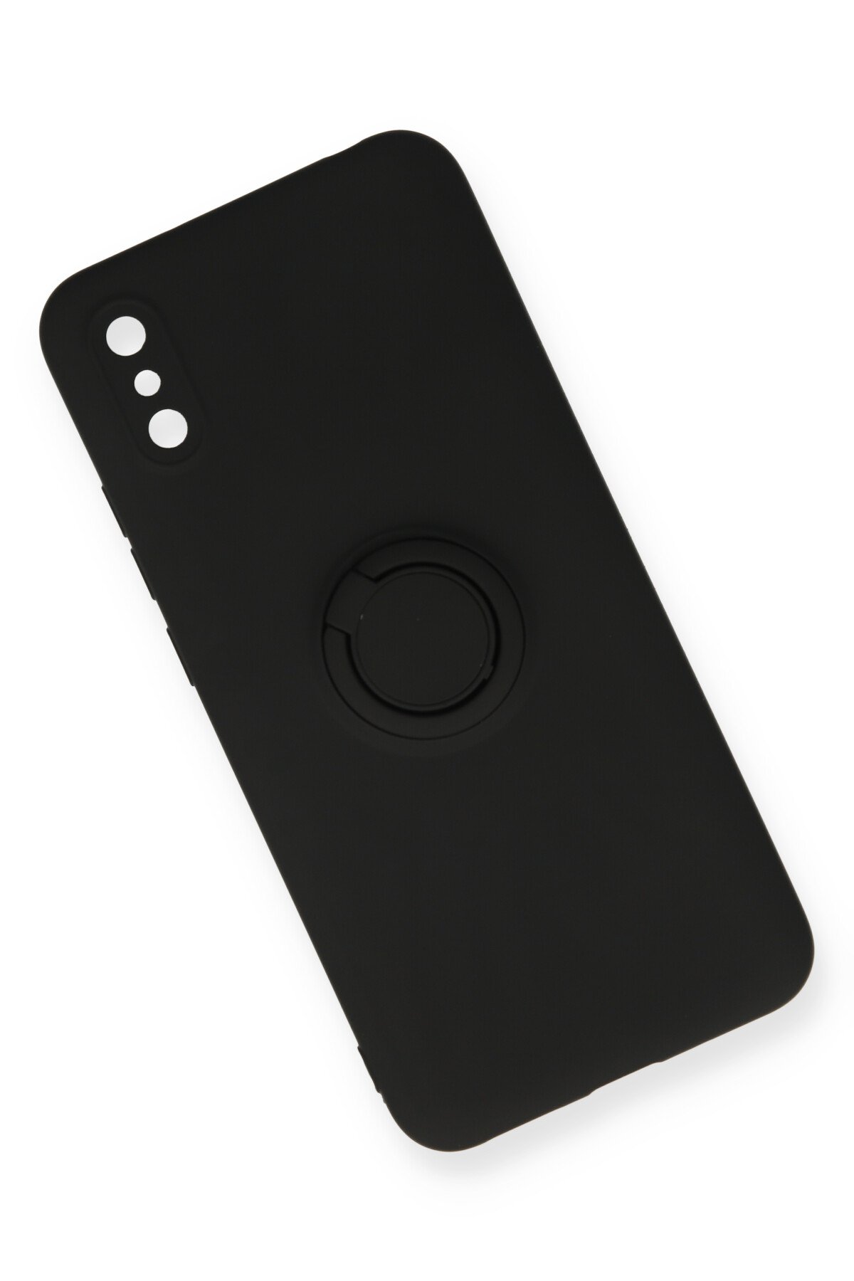 Newface Xiaomi Redmi 9A Kılıf Nano içi Kadife  Silikon - Siyah