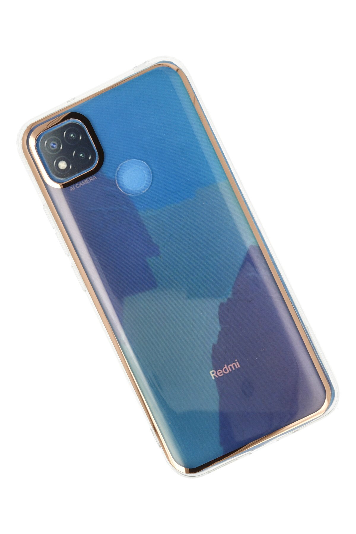 Newface Xiaomi Redmi 9C Kılıf Glass Kapak - Siyah