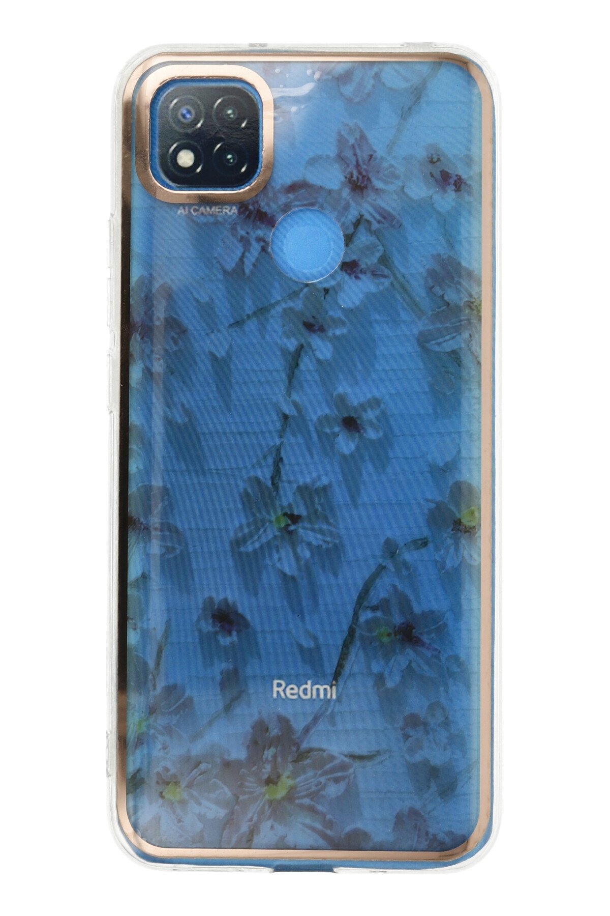 Newface Xiaomi Redmi 9C Kılıf Volet Silikon - Mavi