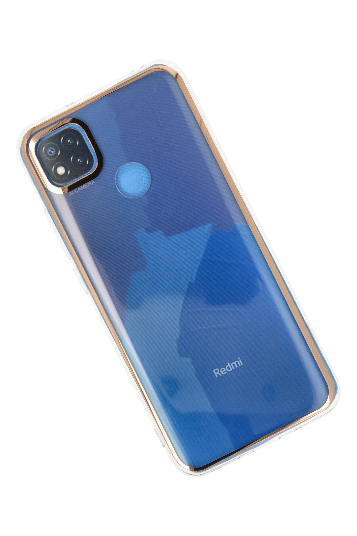 Newface Xiaomi Redmi 9C Kılıf Glass Kapak - Siyah