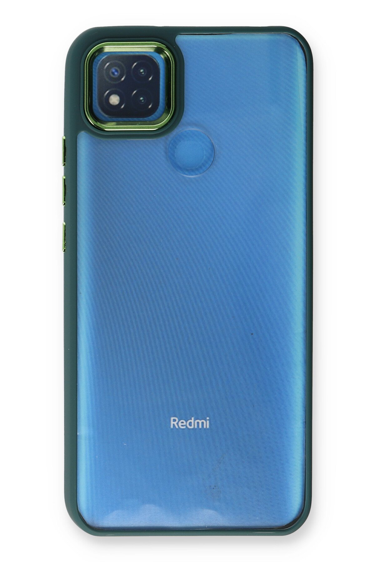 Newface Xiaomi Redmi 9C Kılıf Glass Kapak - Beyaz