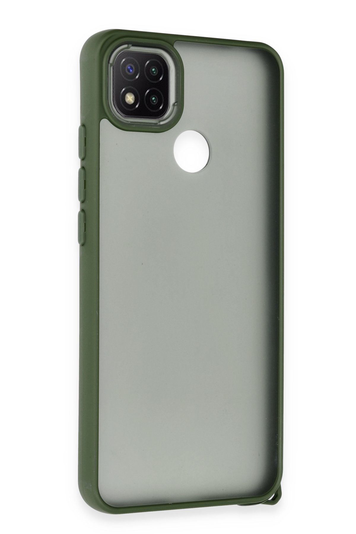 Newface Xiaomi Redmi 9C Kılıf Loop Deri Silikon - Kırmızı