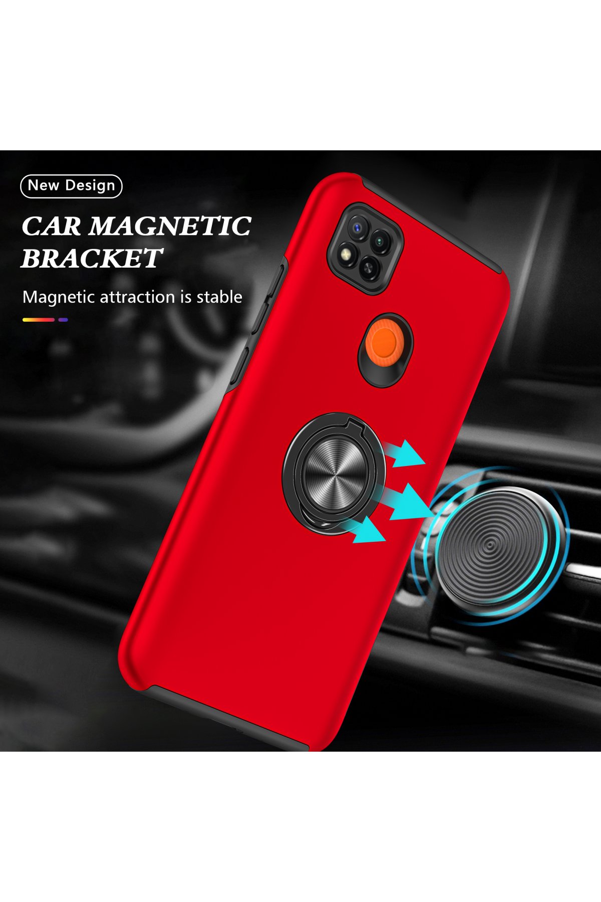 Newface Xiaomi Redmi 9C Kılıf Loop Deri Silikon - Yeşil