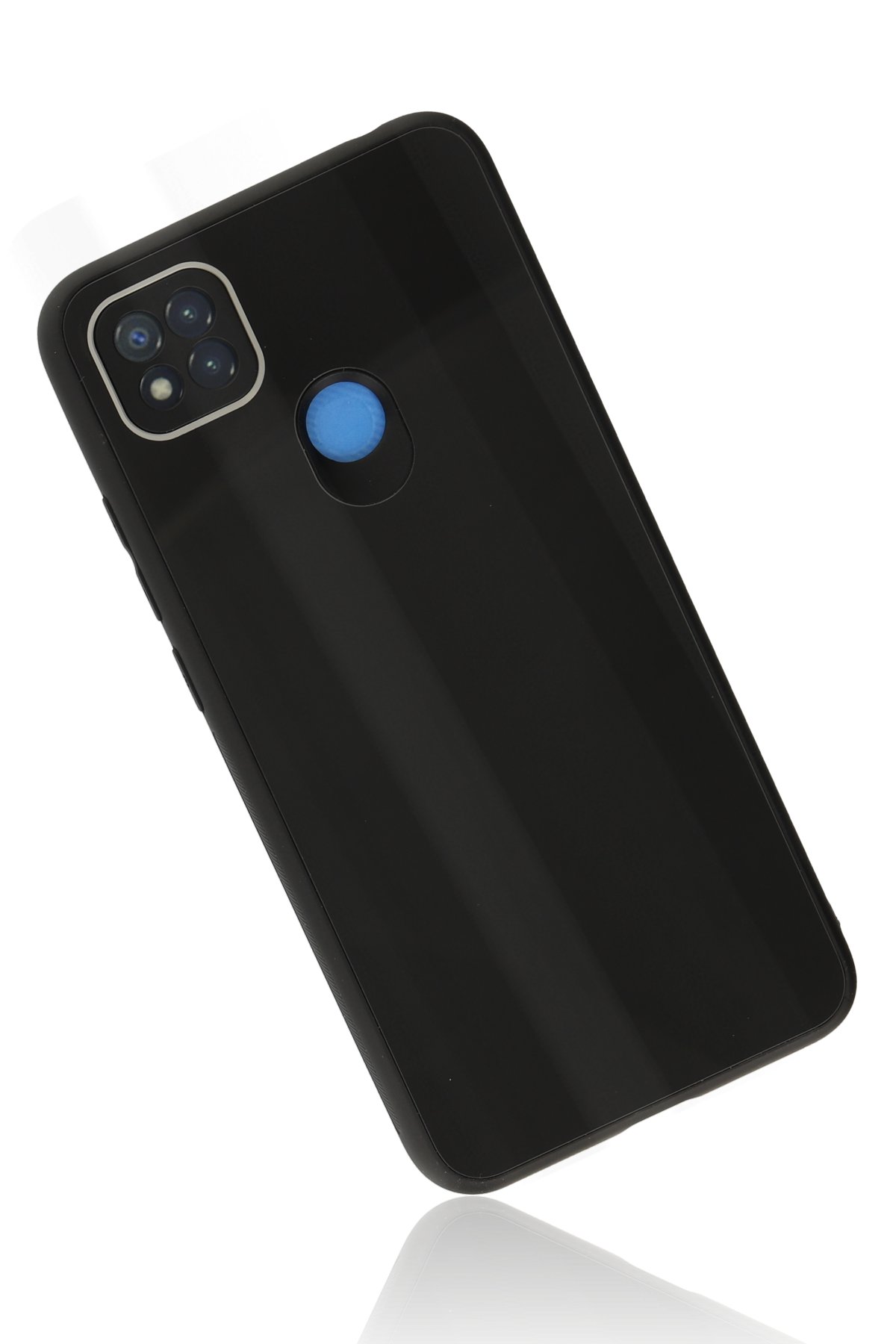 Newface Xiaomi Redmi 9C Kılıf Pars Lens Yüzüklü Silikon - Lacivert
