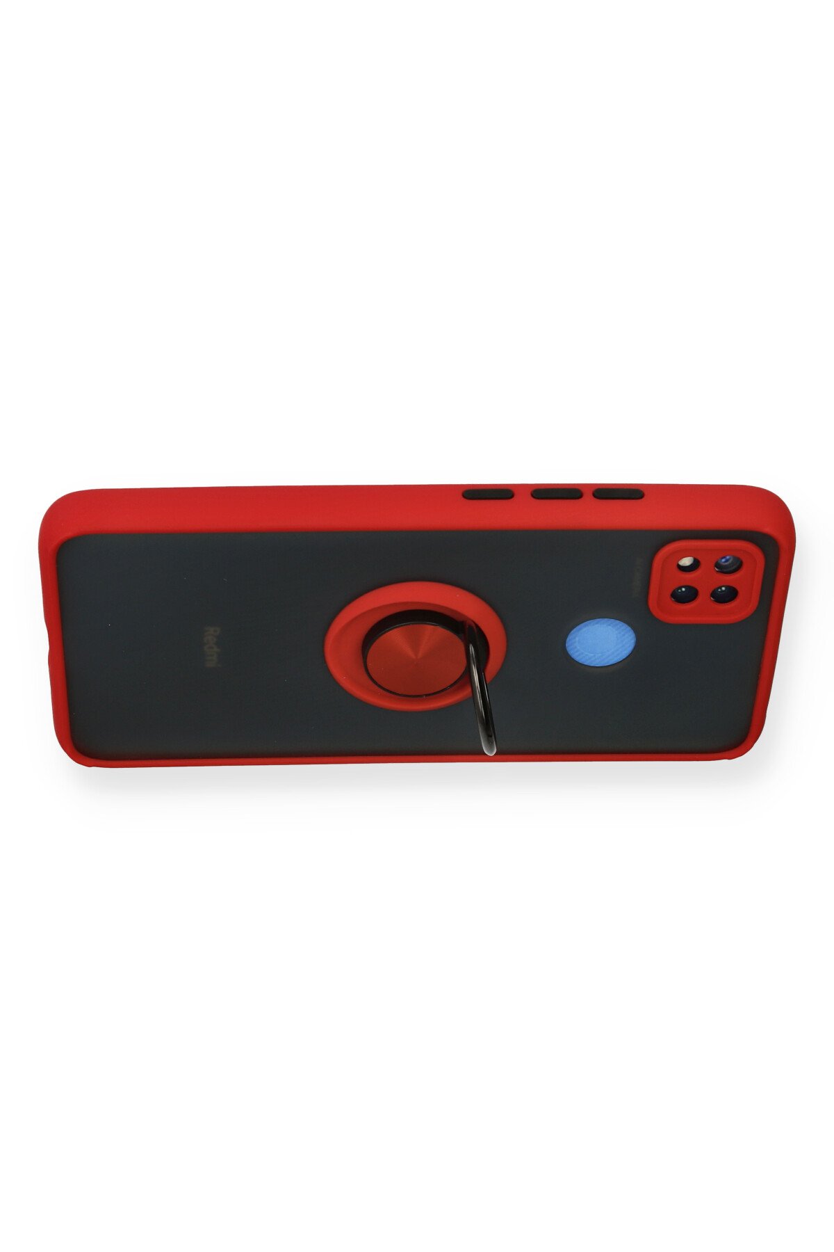 Newface Xiaomi Redmi 9C Kılıf Glass Kapak - Siyah