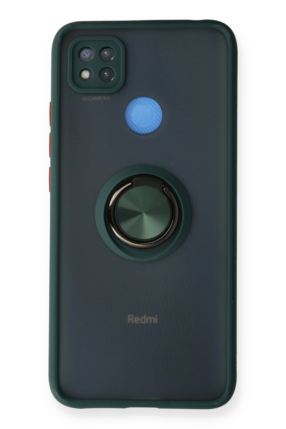 Newface Xiaomi Redmi 9C Kılıf Kelvin Kartvizitli Silikon - Kırmızı