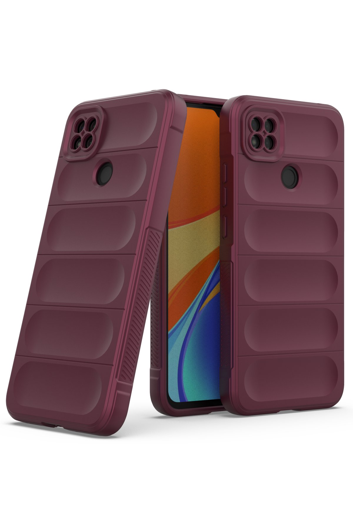 Newface Xiaomi Redmi 9C Kılıf Palm Buzlu Kamera Sürgülü Silikon - Siyah