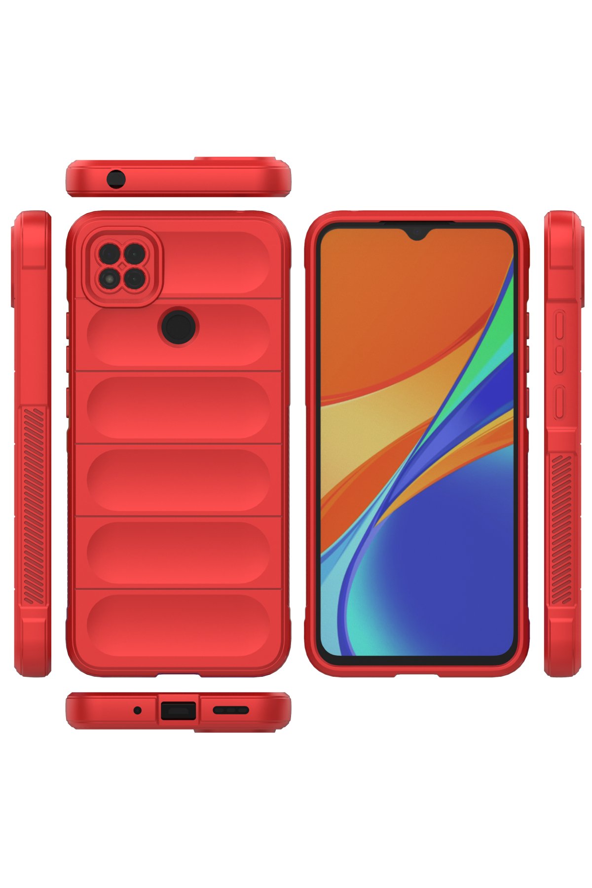 Newface Xiaomi Redmi 9C Kılıf Elegant Kapak - Titan Gri