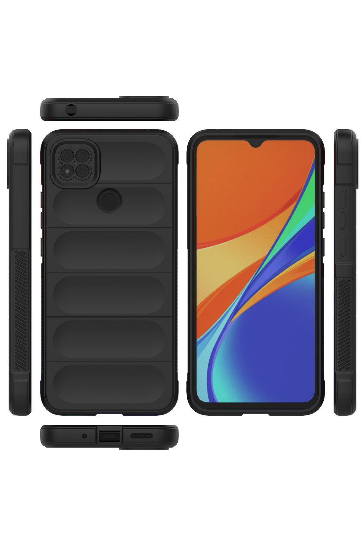 Newface Xiaomi Redmi 9C Kılıf Platin Silikon - Sarı