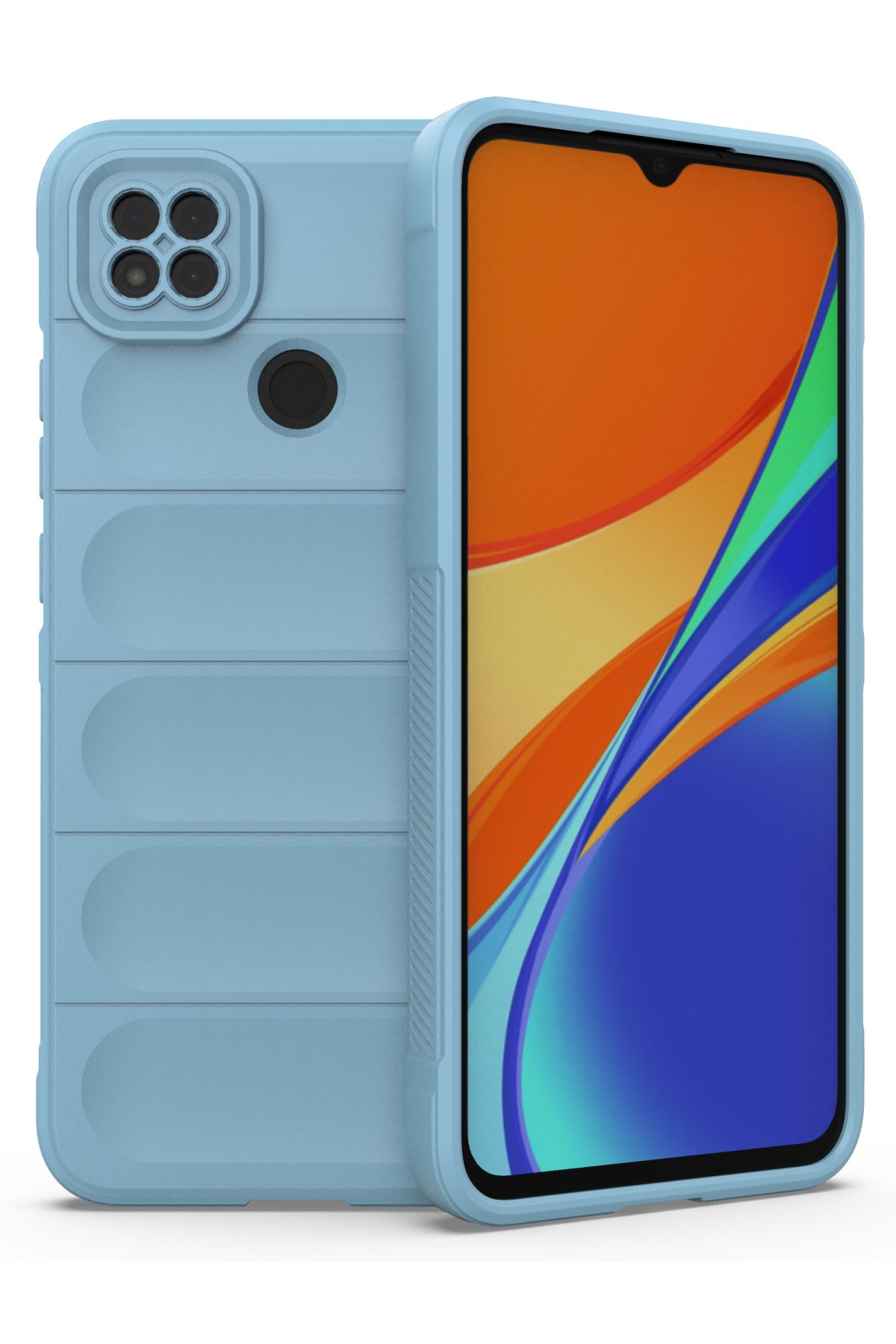 Newface Xiaomi Redmi 9C Kılıf Loop Deri Silikon - Kahverengi