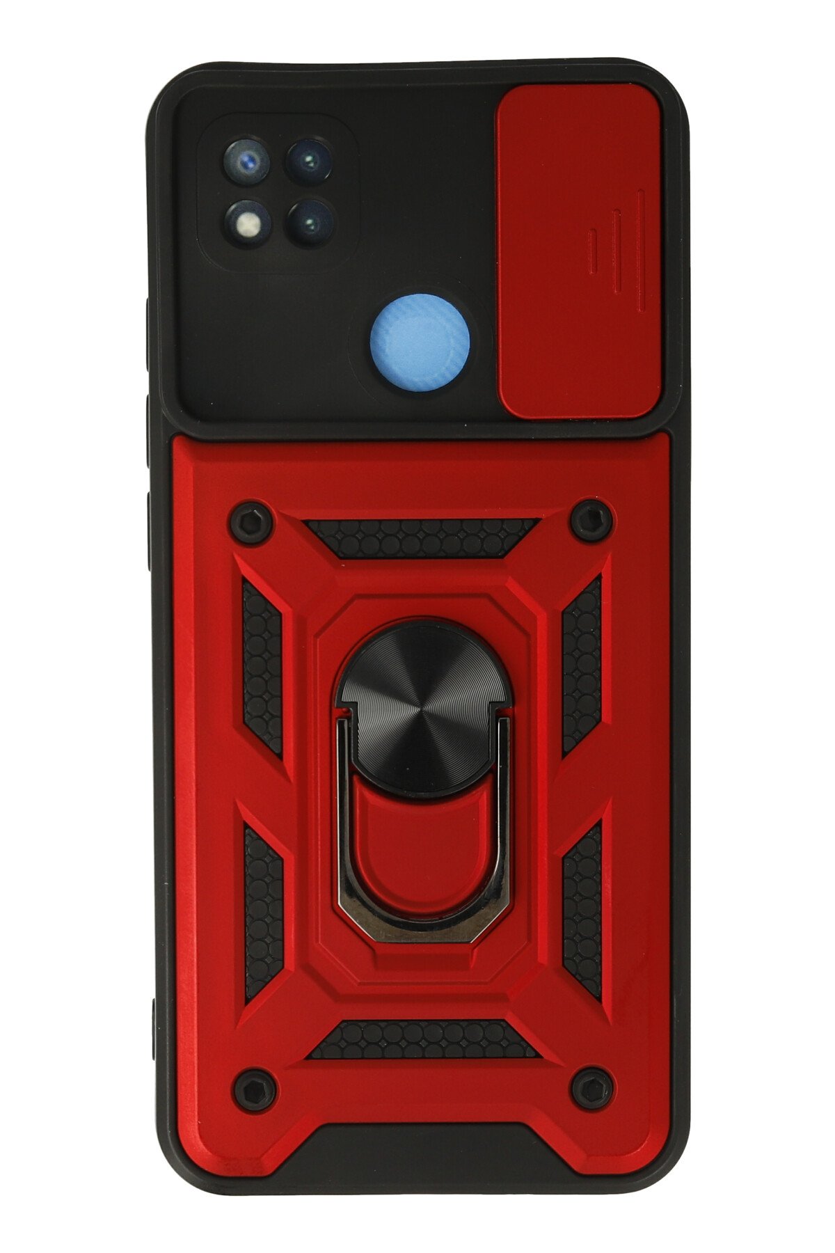 Newface Xiaomi Redmi 9C Kılıf Zuma Kartvizitli Yüzüklü Silikon - Yeşil