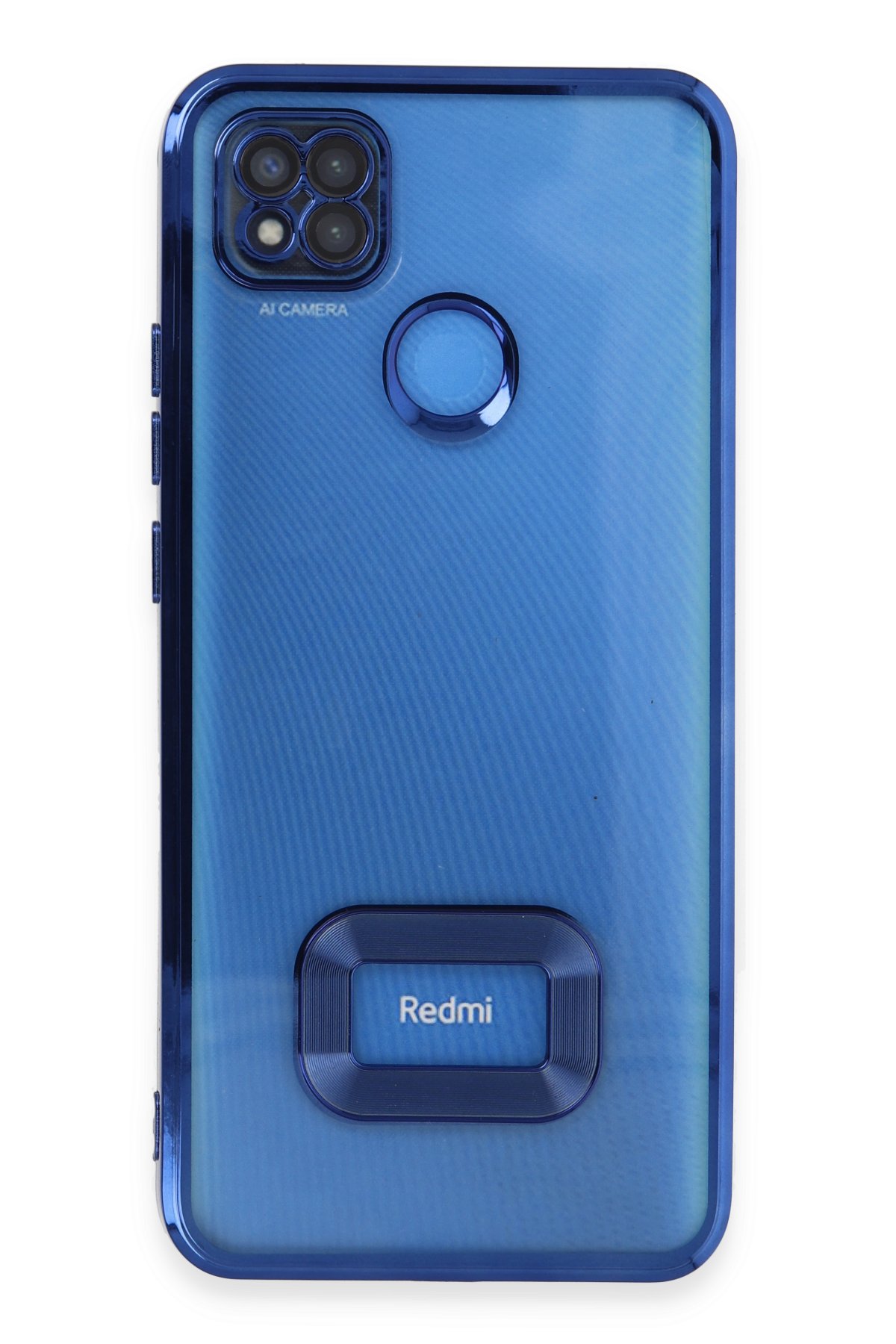 Newface Xiaomi Redmi 9C Kılıf Montreal Yüzüklü Silikon Kapak - Kırmızı