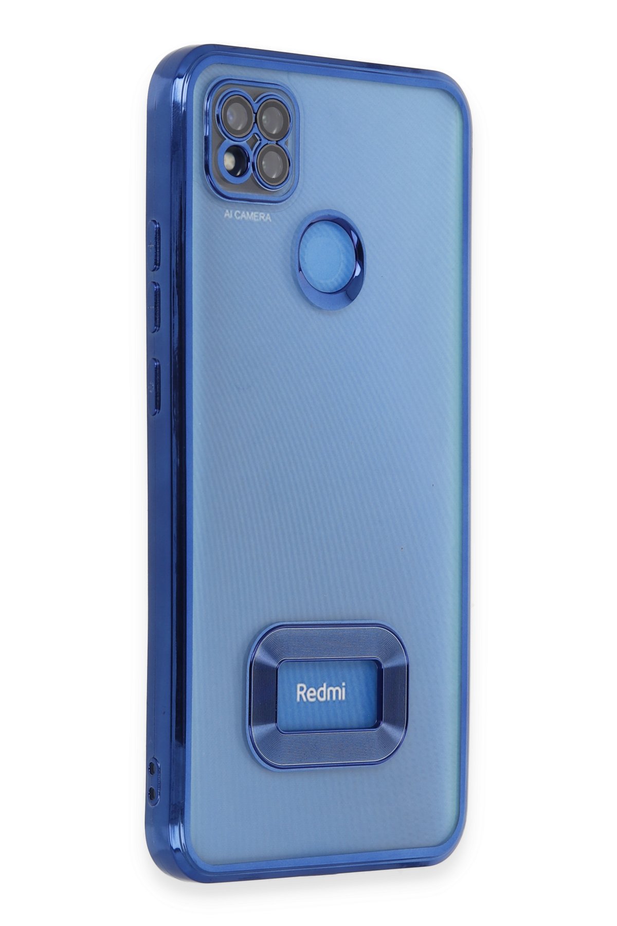 Newface Xiaomi Redmi 9C Kılıf Montreal Yüzüklü Silikon Kapak - Kırmızı