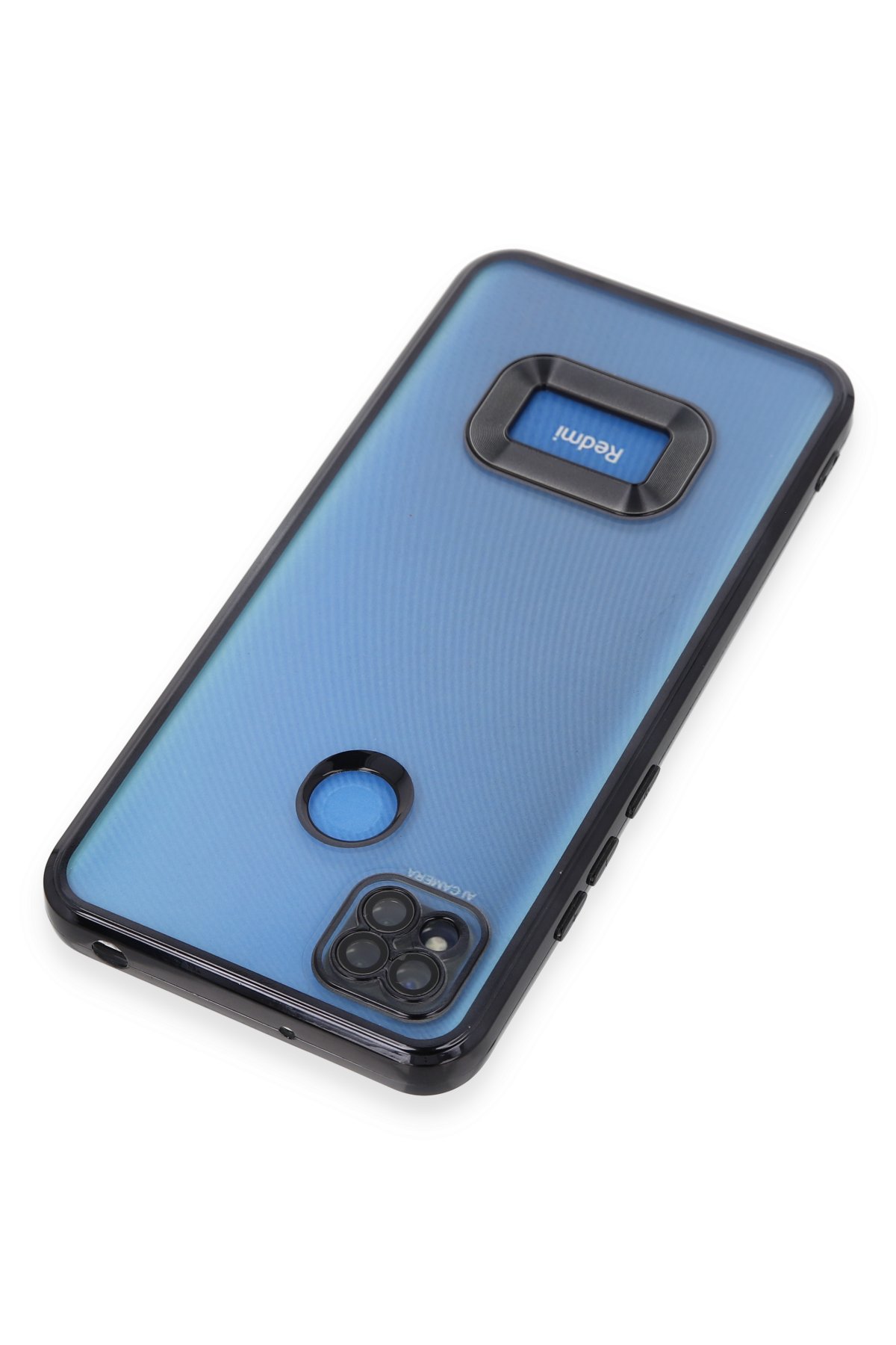 Newface Xiaomi Redmi 9C Kılıf Mega Standlı Silikon - Siyah