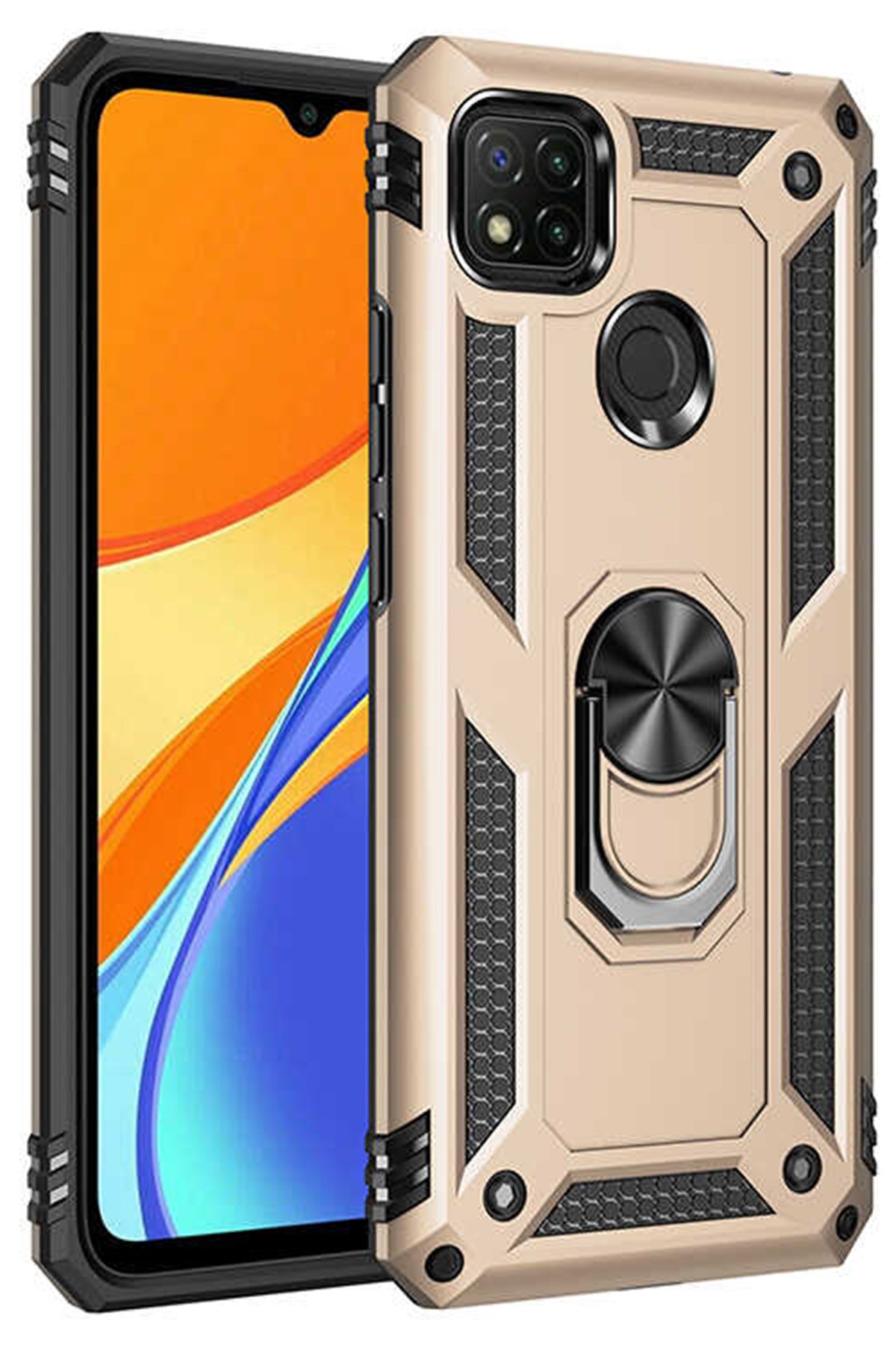 Newface Xiaomi Redmi 9C Kılıf Optimum Silikon - Kırmızı