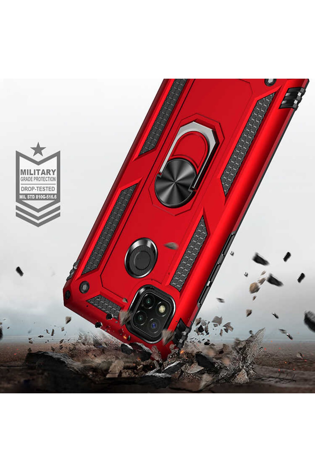 Newface Xiaomi Redmi 9C Kılıf Optimum Silikon - Kırmızı