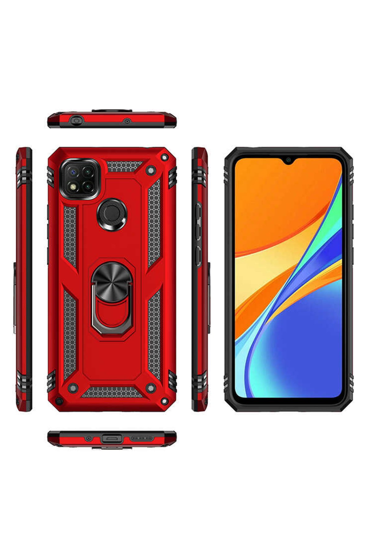 Newface Xiaomi Redmi 9C Kılıf Kelvin Kartvizitli Silikon - Lacivert