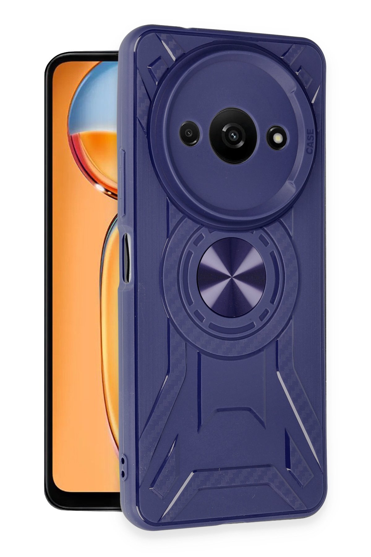 Newface Xiaomi Redmi A3 4G Kılıf Nano içi Kadife Silikon - Turuncu