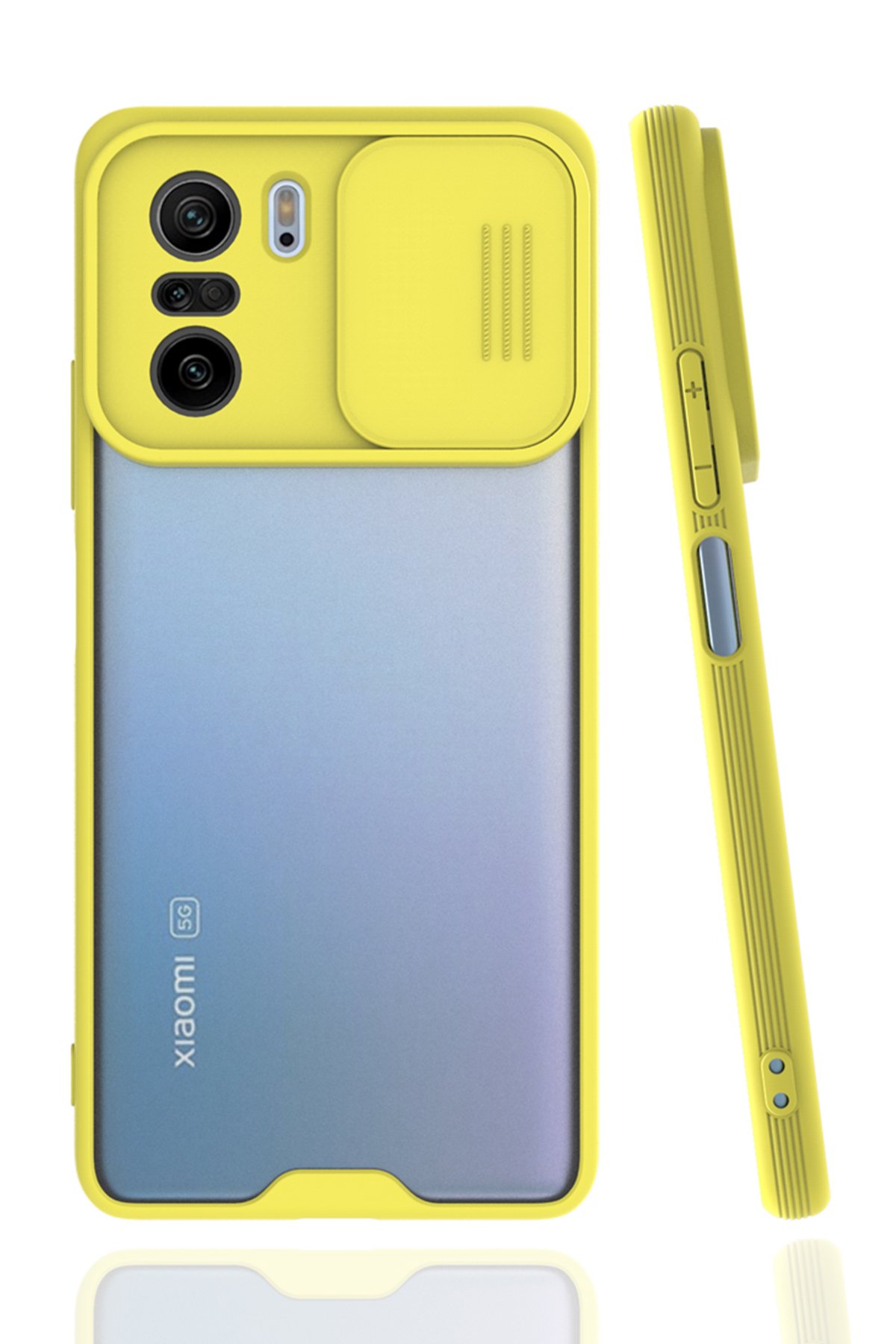 Newface Xiaomi Redmi K40 Kılıf Montreal Yüzüklü Silikon Kapak - Lacivert