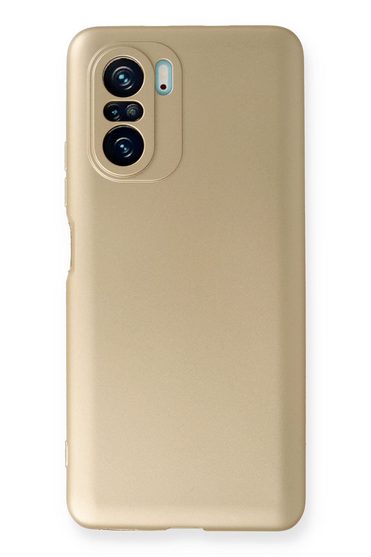 Newface Xiaomi Redmi K40 Kılıf Simli Yüzüklü Silikon - Sarı